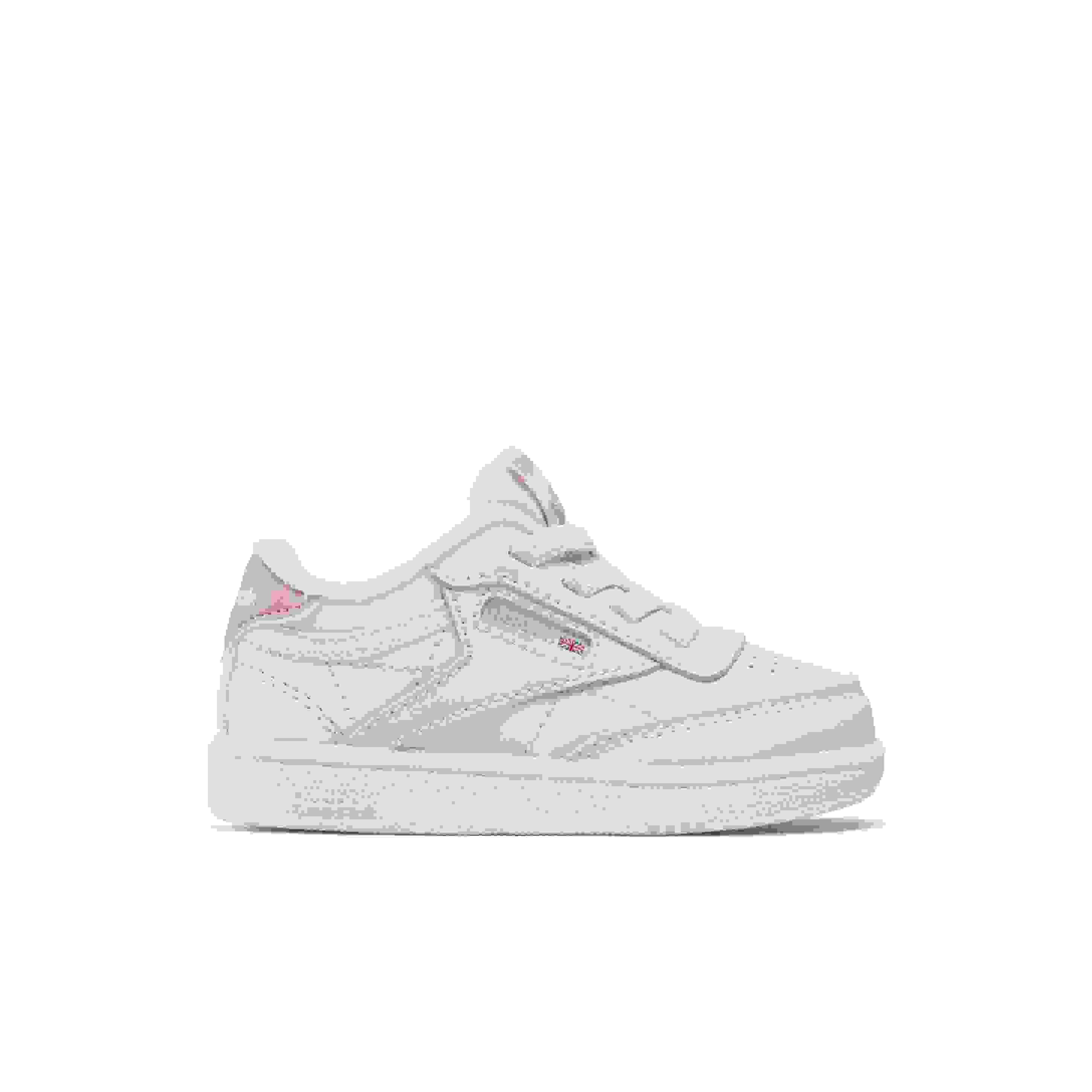 Reebok Club C Infant Girls' "White/Pink" Shoe